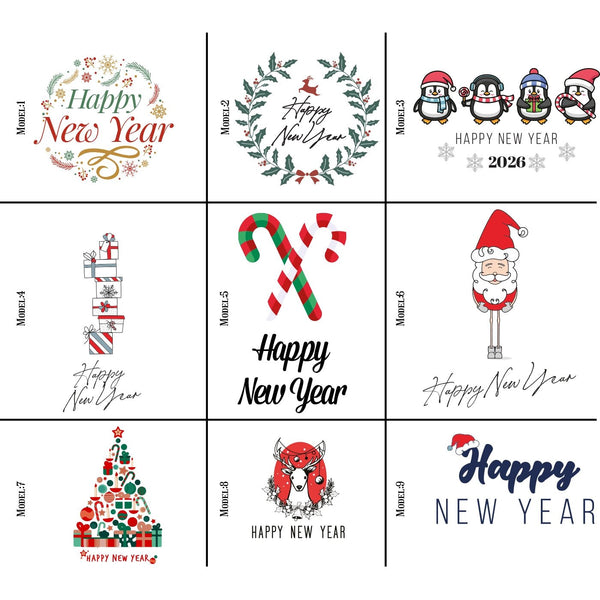 New Year Tote Bag – Natural Cotton Fabric with Cute Penguin Holiday Design - Pamusan.com