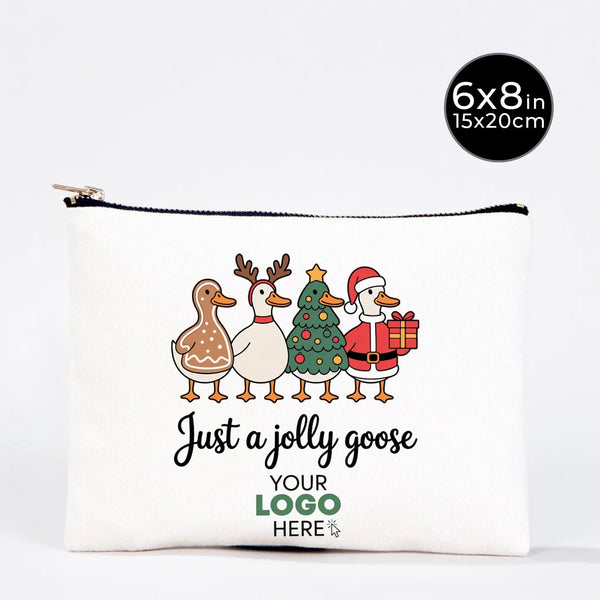 New Year White Clutch Bag 8" × 6" (20 × 15 cm) – New Year Printed Design for Gifting - Pamusan.com