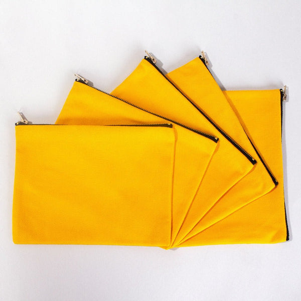 New Year Yellow Clutch Bag 8" × 6" (20 × 15 cm) – New Year Printed Design for Gifting - Pamusan.com