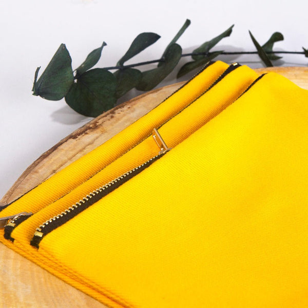 New Year Yellow Clutch Bag 8" × 6" (20 × 15 cm) – New Year Printed Design for Gifting - Pamusan.com