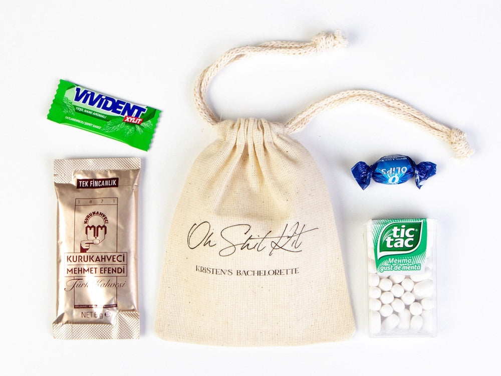 Oh Shit Kit, Bachelorette Party, Survival Kits, Hangover Kits, Custom Handmade oh shit kit Pouch Bag, Organic Pouches - Pamusan.com