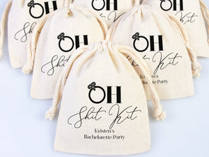 Oh Shit Kit Hangover Bags | Custom Survival Pouches for Bachelorette & Wedding — custom print | Pamusan