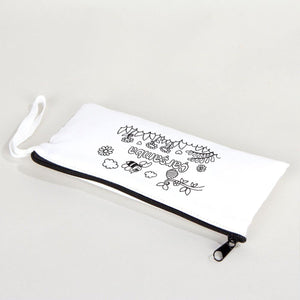 Paintable Pencil Case with Wednesday Design – 8" × 4" - 6 oz - Pamusan.com