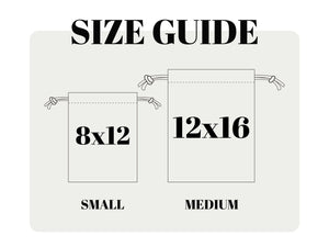 Palm Springs Ca Bags, Hangover bags with Black Ribbon, Custom Organic Cotton Pouch, Wedding Recovery Kit Party Bachelorette Birthday Party - Pamusan.com