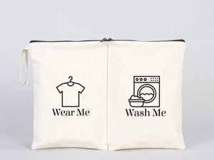 Pamusan Wear and Wash Travel Bag - Personal Travel Bag - Lingerie Laundry Bag - Clean and dirty bags - Storage and Organization Cotton Bags - Pamusan.com