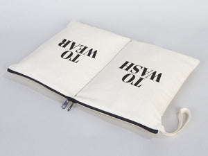 Pamusan Wear and Wash Travel Bag - Personal Travel Bag - Lingerie Laundry Bag - Clean and dirty bags - Storage and Organization Cotton Bags - Pamusan.com