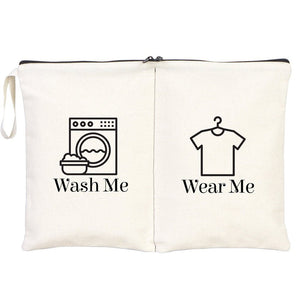 Pamusan Wear and Wash Travel Bag - Personal Travel Bag - Lingerie Laundry Bag - Clean and dirty bags - Storage and Organization Cotton Bags - Pamusan.com