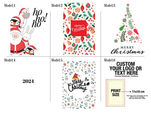 Personalised Christmas Notebooks 6" × 8" (15 × 20 cm) , Ho Ho Ho, Christmas Gift Notebooks — print detail | Pamusan