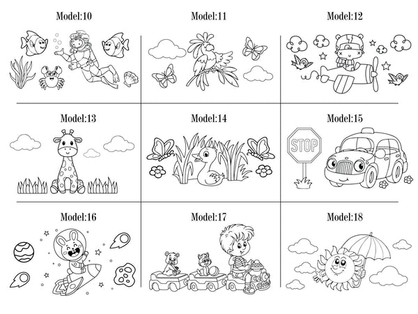 Personalized Birthday Gift for Kids, 8"W x 4 H" (21 cm x 10 cm) Pencil Bags, Zippered Case, Color Your Own Bag, Back To School Gifts, Pouch Zipper Bag - Pamusan.com