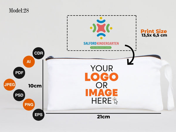 Personalized Birthday Gift for Kids, 8"W x 4 H" (21 cm x 10 cm) Pencil Bags, Zippered Case, Color Your Own Bag, Back To School Gifts, Pouch Zipper Bag - Pamusan.com