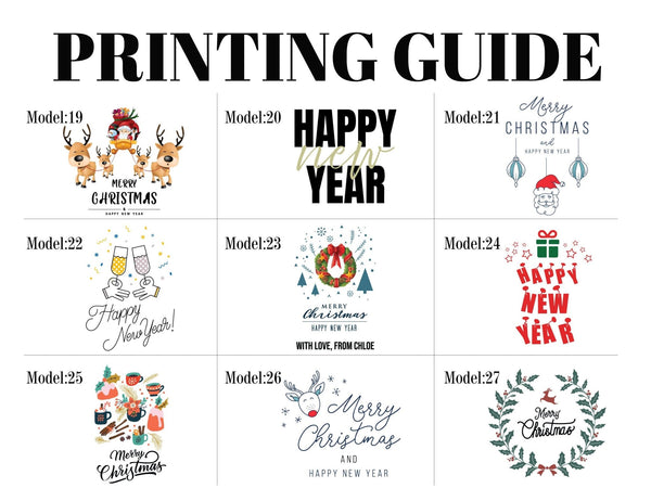 Personalized Christmas Gift Bags, 27 Design, Holiday Party Favors, Personalized 6"W x 8"H (15.5cm x 20 cm) Cotton Bags , Muslin Bags, Gift Bags - Pamusan.com