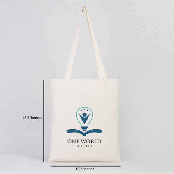 Personalized Cotton Tote Bags – 14"x16" Custom Printed Reusable Totes - Pamusan.com