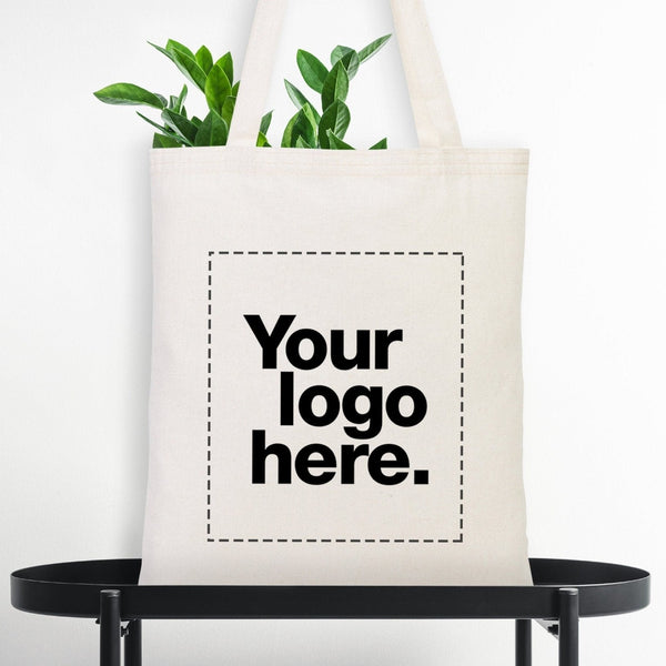Personalized Cotton Tote Bags – 14"x16" Custom Printed Reusable Totes - Pamusan.com