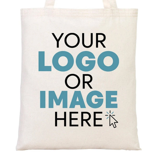 Personalized Cotton Tote Bags – 14"x16" Custom Printed Reusable Totes - Pamusan.com