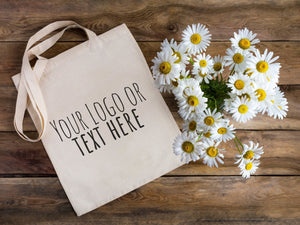 Personalized Cotton Tote Bags – 14"x16" Custom Printed Reusable Totes - Pamusan.com