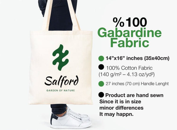 Personalized Cotton Tote Bags - 4.13 Oz – 14"x16" Custom Printed Reusable Totes - Pamusan.com