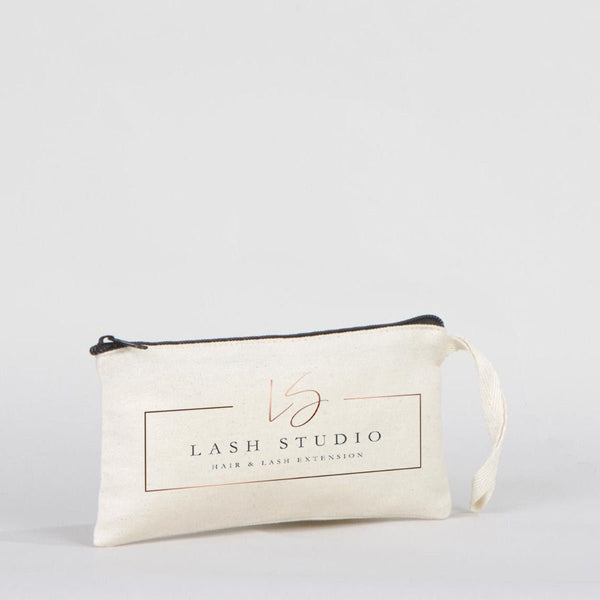 Personalized Fabric Pencil Case – 8"x4" Cotton Makeup Bag with Zipper - Pamusan.com