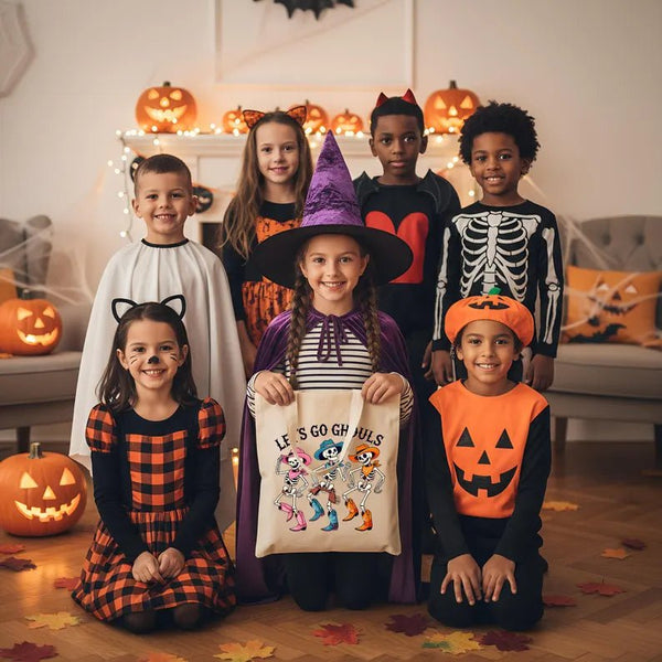 Personalized Halloween Bags – Custom Trick or Treat Cotton Tote with 12 Designs - Pamusan.com