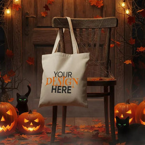 Personalized Halloween Bags – Custom Trick or Treat Cotton Tote with 12 Designs - Pamusan.com