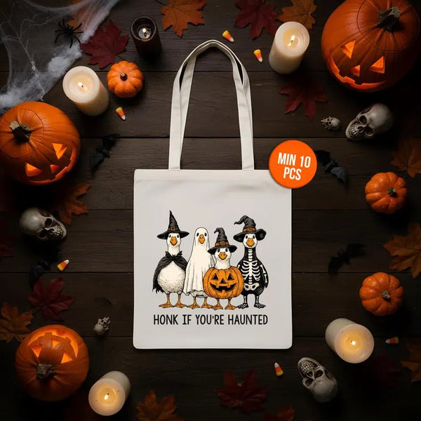 Personalized Halloween Bags – Custom Trick or Treat Cotton Tote with 12 Designs - Pamusan.com