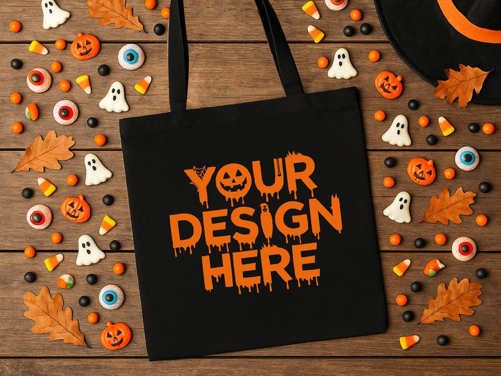 Personalized Halloween Tote Bag – Custom Trick - or - Treat Candy Bag - Pamusan.com