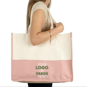 Personalized Large Canvas Tote Bags with Pocket – Bulk Custom Printed Wedding, Beach Gifts for Travel & Events - Pamusan.com
