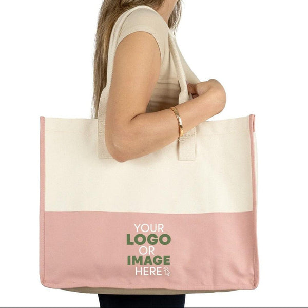 Personalized Large Canvas Tote Bags with Pocket – Bulk Custom Printed Wedding, Beach Gifts for Travel & Events - Pamusan.com