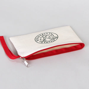 Personalized Pencil Case - 8" W x 4" H Red Zippered - Pamusan.com