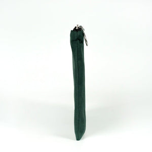 Personalized Pine Green Cotton Clutch Pouch – 12" × 8" (30 × 21 cm) – 10 oz Fabric - Pamusan.com