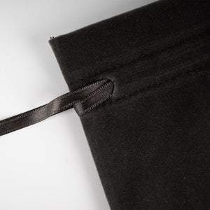 Personalized Velvet Rose Drawstring Pouch – Anthracite – 4" × 5" (10 × 13 cm) - Pamusan.com