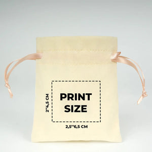Personalized Velvet Rose Drawstring Pouch – Blush Pink Ribbon – 4" × 5" (10 × 13 cm) - Pamusan.com