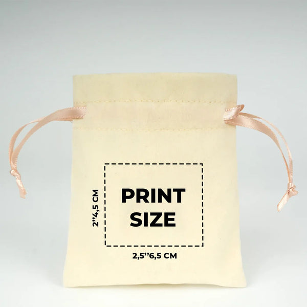 Personalized Velvet Rose Drawstring Pouch – Blush Pink Ribbon – 4" × 5" (10 × 13 cm) - Pamusan.com