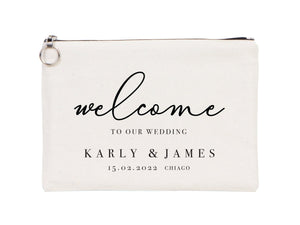 Personalized Wedding Clutch Bag 12"W x 8"H - 27 Different Designs, Cotton, - Pamusan.com
