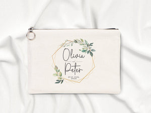 Personalized Wedding Clutch Bag 12"W x 8"H - 27 Different Designs, Cotton, - Pamusan.com
