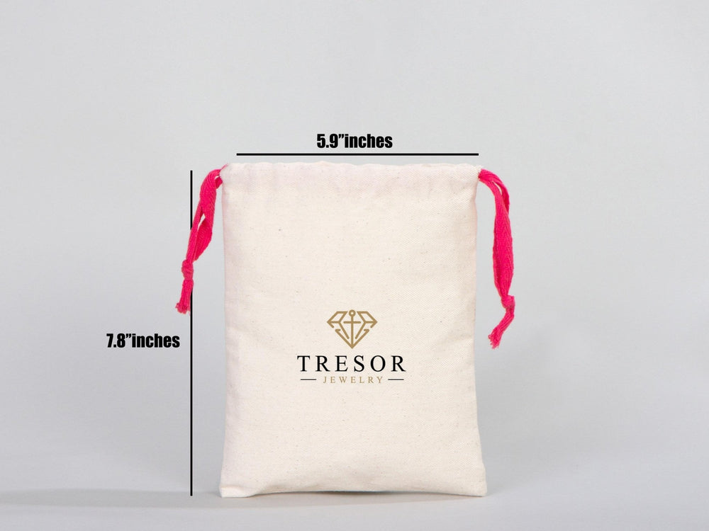 Pink Drawstring Cotton Pouch 6x8" | Custom Organic Bag | Pamusan