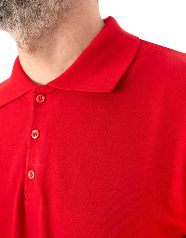 Polo Collar T-Shirt Red - Pamusan.com