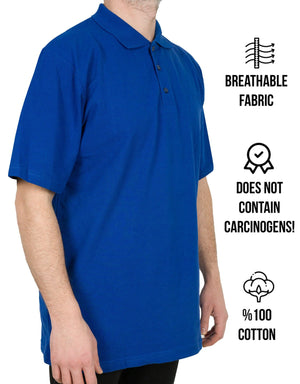 Polo - Collar T-Shirt Saks Blue - Pamusan.com