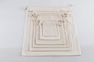 Fabric Pouch  8" W x 12" H (20 cm x 30 cm) - (Customize)