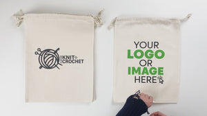 Fabric Pouch 12" W x 16" H (30 cm x 40 cm) -  (Customize)