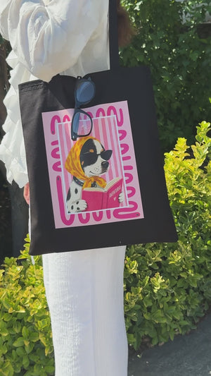 Black Cotton Tote Bag – 35x40 cm Blank Reusable Wholesale Bags