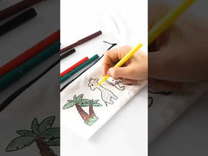 Dyeable Fabric Pencil Case  21 cm W x 10 cm H  -  Chef