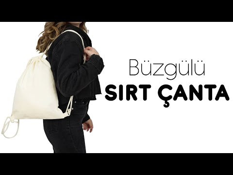 Drawstring Backpack- Material: 8oz Canvas -  Personalized Cotton Drawstring Bags