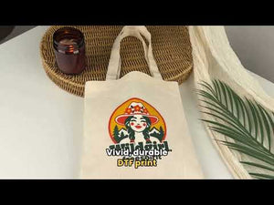 Personalised Cotton Tote Bag – 23x23cm Lightweight Reusable Custom Print