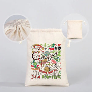 Printed New Year Pouch 6" × 8" (15.5 × 20 cm) – Customizable Drawstring Gift Bag - Pamusan.com