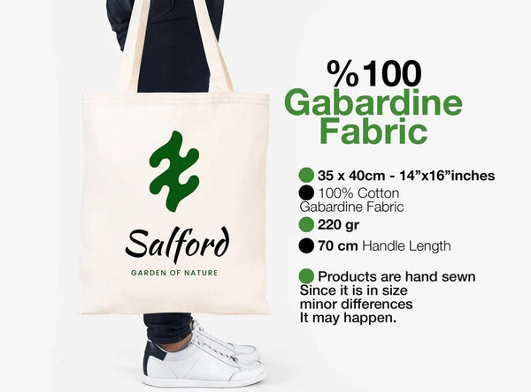 Raw Cotton Tote Bag – Blank Gabardine Fabric, 14x16 inch, Durable & Eco - Friendly - Pamusan.com