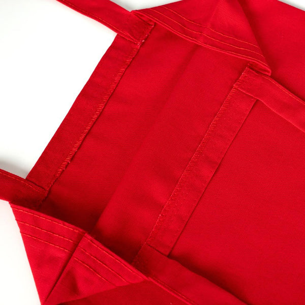 Red Canvas New Year Tote Bag – Ho Ho Ho Printed Holiday Design - Pamusan.com