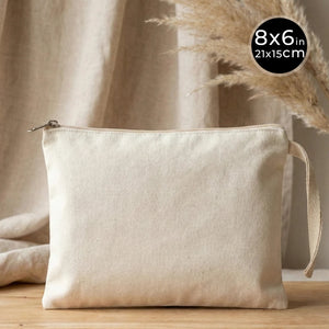 Sublimation Printed Laminated Cotton Clutch Pouch – 8" × 6" (21 ×15 cm) - Pamusan.com