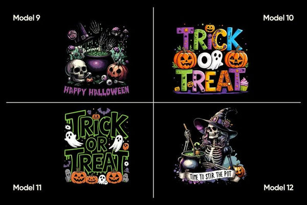 Trick or Treat Drawstring Bags – Black Waterproof Backpack with Spooky Prints - Pamusan.com