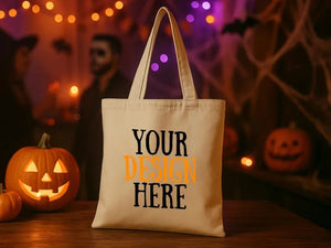 Trick or Treat Halloween Bag – Custom Reusable Cotton Tote, Personalized Candy Bag - Pamusan.com