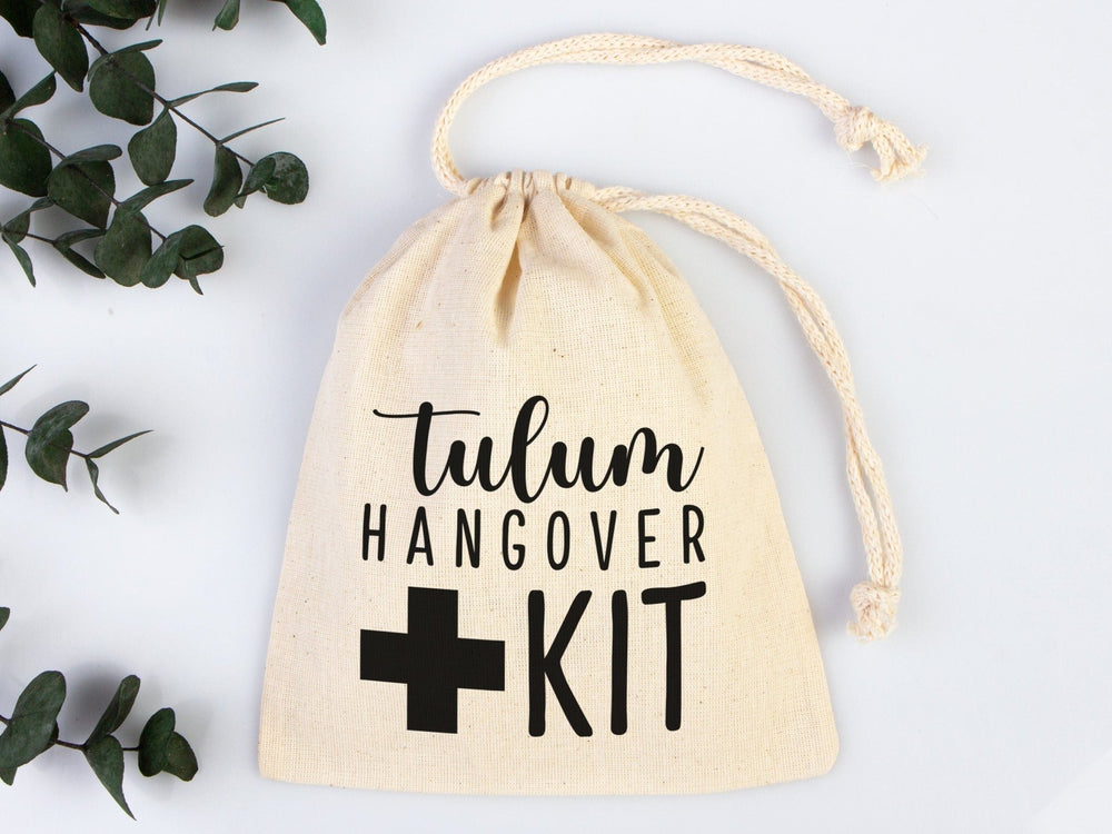 Tulum Hangover Survival Kit Bag - Bachelorette Birthday Party Recovery - Pamusan.com